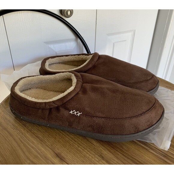 NewDenBer Men's Cozy Memory Foam Slippers Soft Slip on Indoor Outdoor Clog House - Picture 4 of 15